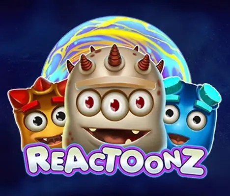 Slots logo of Reactoonz from Play’n GO at Tez888